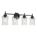 29.25'' Clarvyn Matte Black 4 Light Bath Vanity