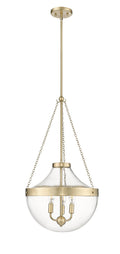 29.4'' Clarra Modern Gold 3 Light Pendant