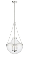 29.5'' Clarra Polished Nickel 3 Light Pendant