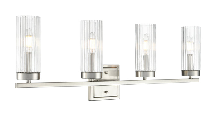 29.75'' Iversen Brushed Nickel 4 Light Bath Vanity