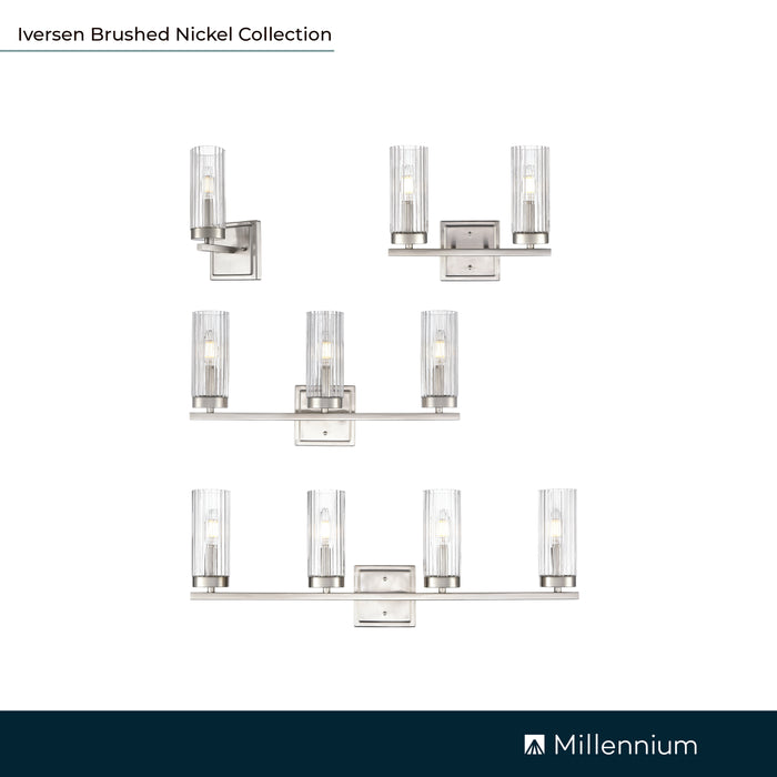 29.75'' Iversen Brushed Nickel 4 Light Bath Vanity