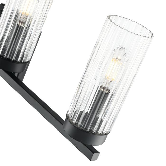 29.75'' Iversen Matte Black 4 Light Bath Vanity