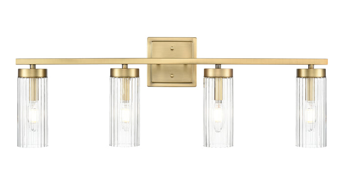29.75'' Iversen Vintage Brass 4 Light Bath Vanity