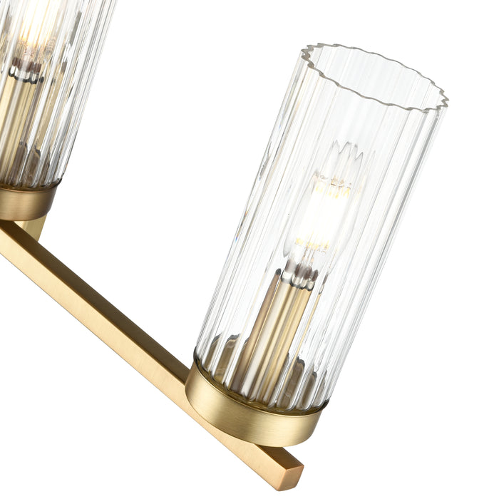 29.75'' Iversen Vintage Brass 4 Light Bath Vanity