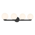30.25'' Ardeva Matte Black 4 Light Bath Vanity