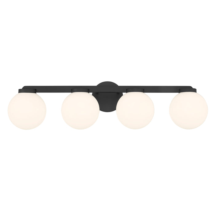 30.25'' Ardeva Matte Black 4 Light Bath Vanity
