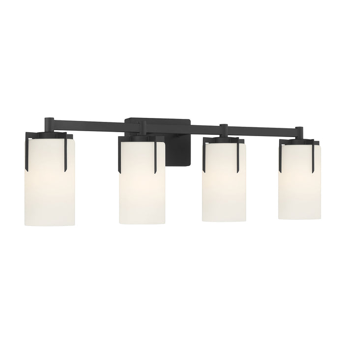 30.5'' Froselle Matte Black 4 Light Bath Vanity
