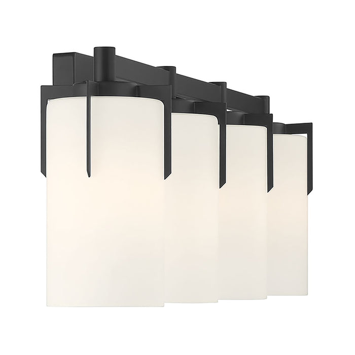 30.5'' Froselle Matte Black 4 Light Bath Vanity