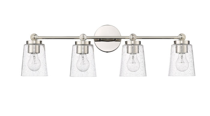 30.5'' Lauryn Polished Nickel 4 Light Bath Vanity