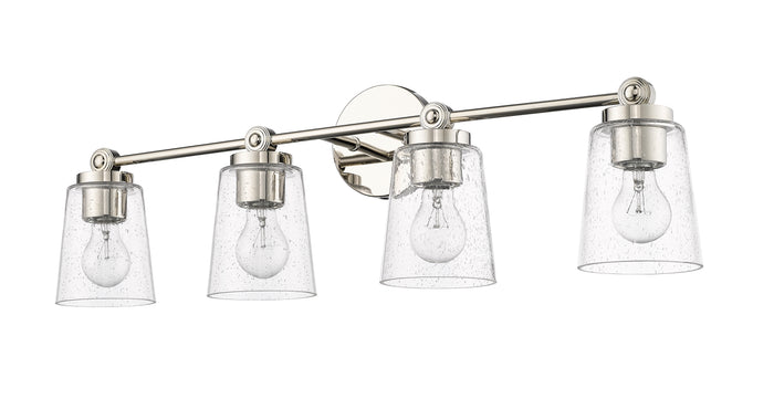 30.5'' Lauryn Polished Nickel 4 Light Bath Vanity