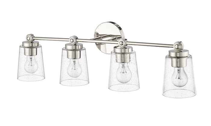 30.5'' Lauryn Polished Nickel 4 Light Bath Vanity