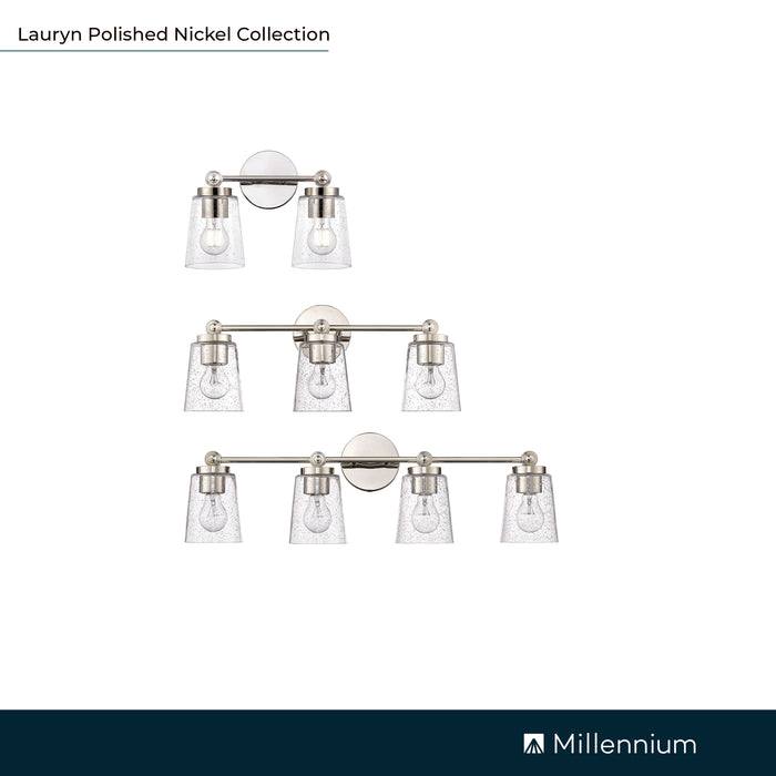 30.5'' Lauryn Polished Nickel 4 Light Bath Vanity