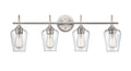 31'' Ashford Brushed Nickel 4 Light Bath Vanity