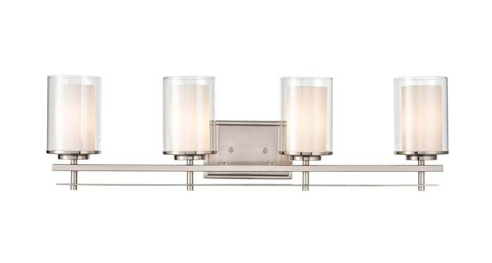31'' Huderson Brushed Nickel 4 Light Bath Vanity