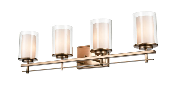 31'' Huderson Modern Gold 4 Light Bath Vanity
