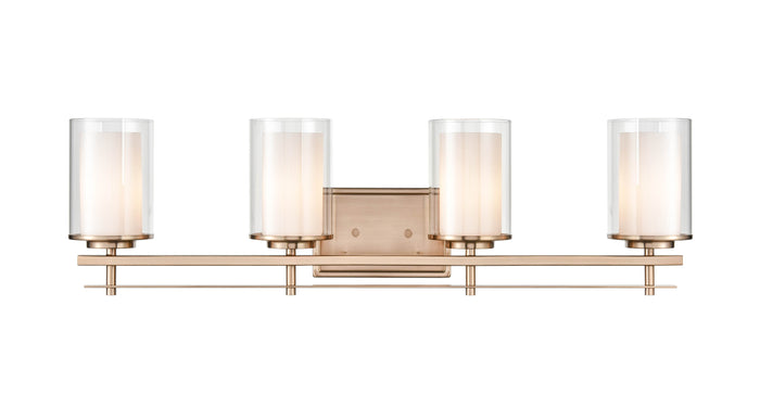 31'' Huderson Modern Gold 4 Light Bath Vanity