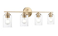 31'' Moven Modern Gold 4 Light Bath Vanity
