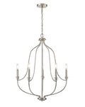 31'' Senoia Brushed Nickel 5 Light Chandelier
