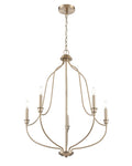 31'' Senoia Modern Gold 5 Light Chandelier