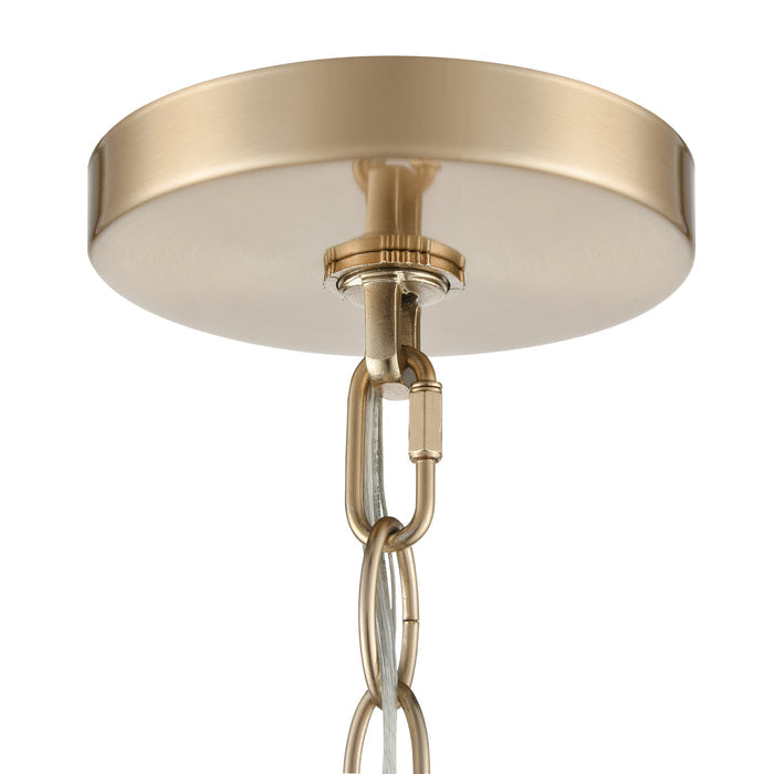 31'' Senoia Modern Gold 5 Light Chandelier