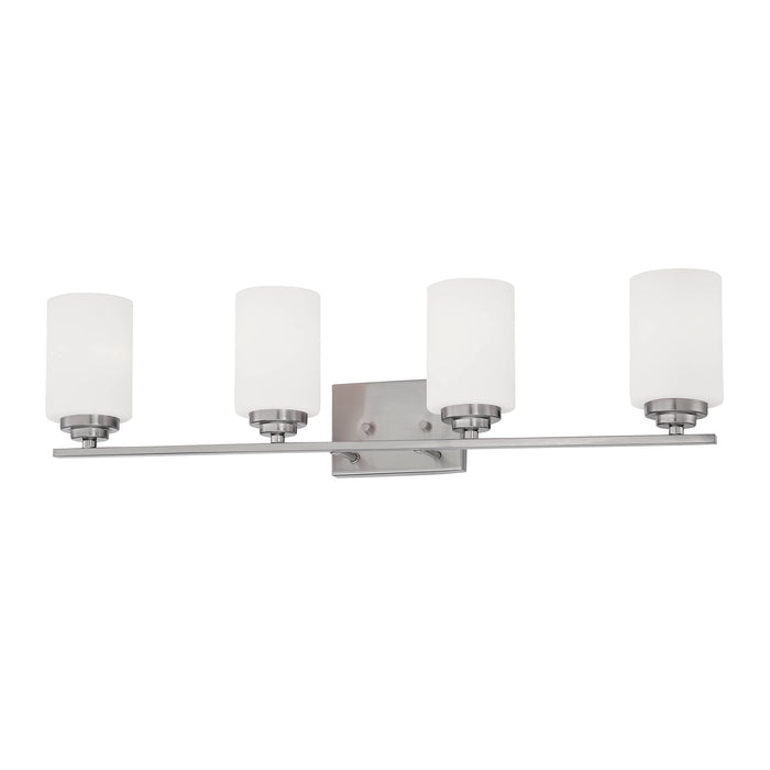 31.13'' Durham Satin Nickel 4 Light Bath Vanity