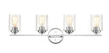 31.13'' Moven Chrome 4 Light Bath Vanity