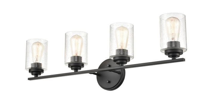 31.13'' Moven Matte Black 4 Light Bath Vanity