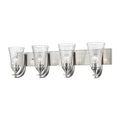 32'' Natalie Satin Nickel 4 Light Bath Vanity