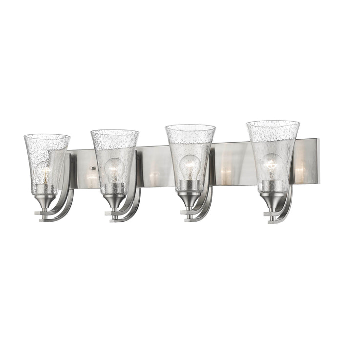 32'' Natalie Satin Nickel 4 Light Bath Vanity