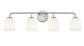 32'' Norah Brushed Nickel 4 Light Bath Vanity