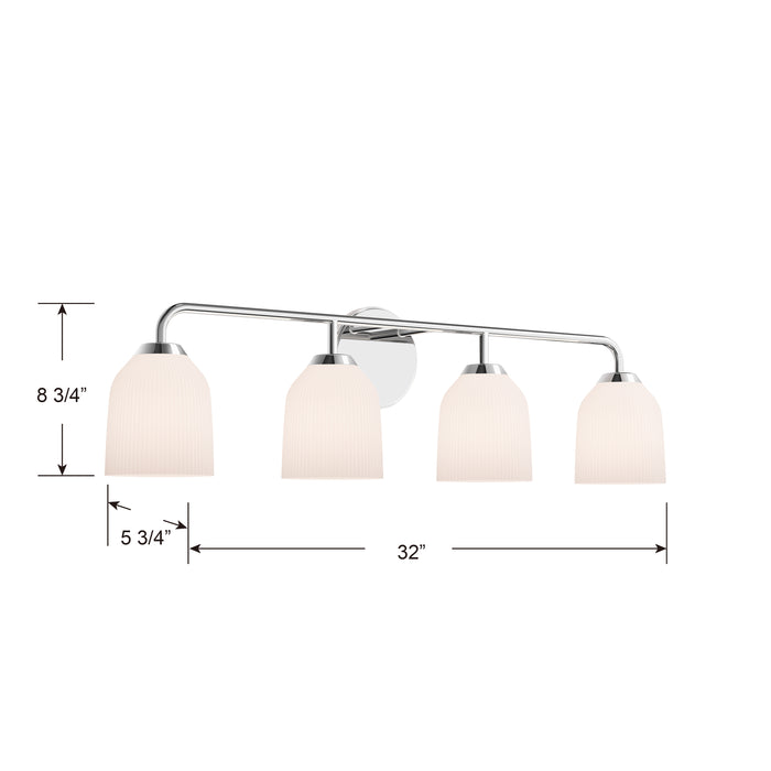 32'' Norah Chrome 4 Light Bath Vanity