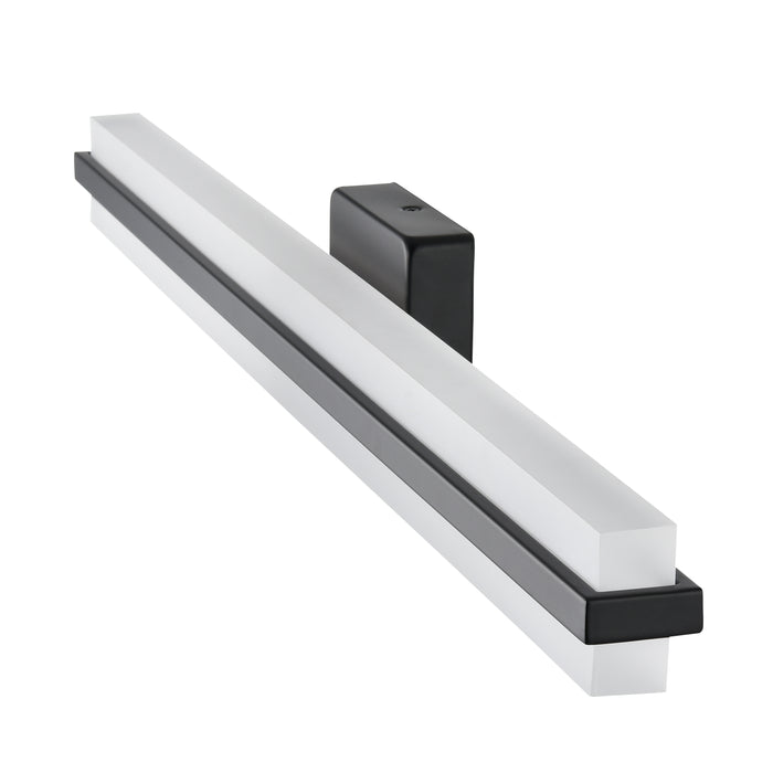 32'' Troy Matte Black  Vanity Light