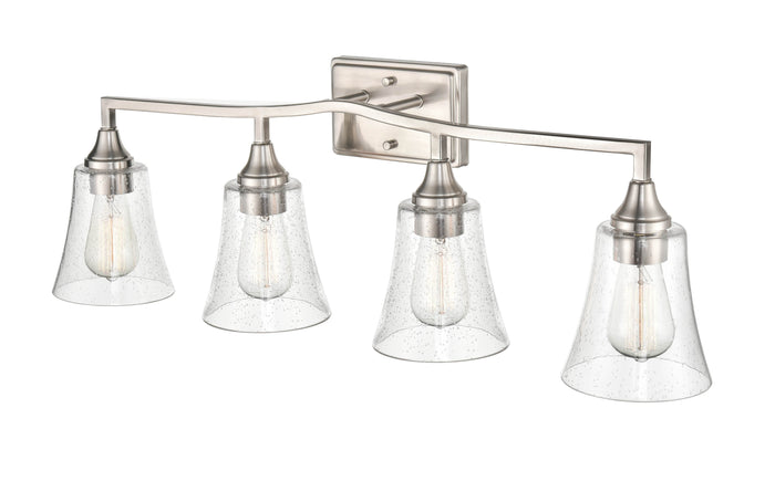 32.5'' Caily Brushed Nickel 4 Light Bath Vanity