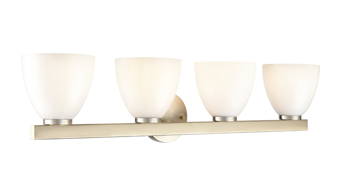 33'' Apria Modern Gold 4 Light Bath Vanity