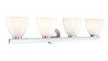 33'' Apria Polished Chrome 4 Light Bath Vanity
