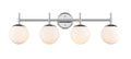 33''  Chrome 4 Light Bath Vanity