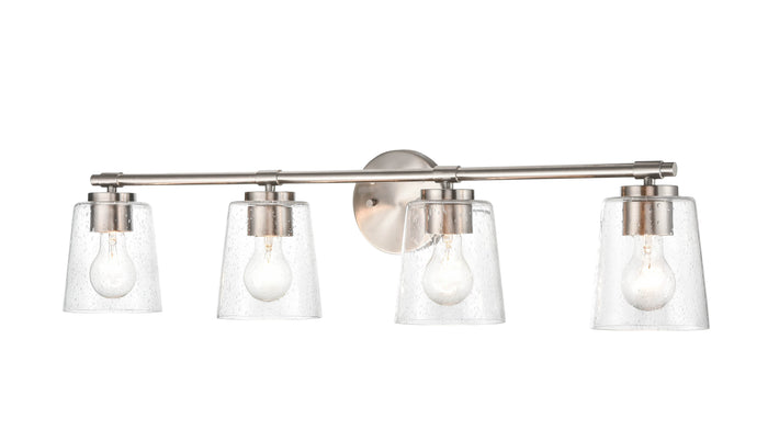 34''  Brushed Nickel 4 Light Bath Vanity
