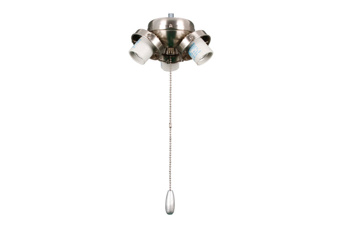 3.5-inch Brushed Nickel Fan Light Kit Fitter