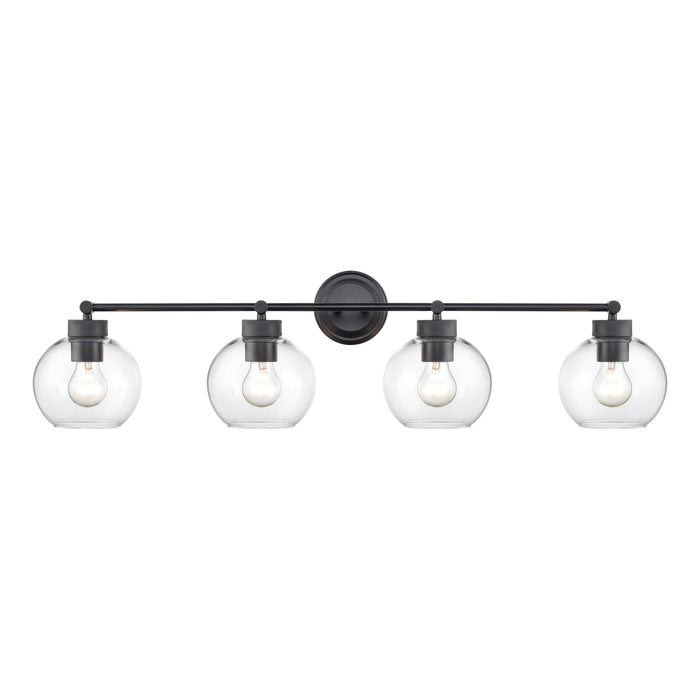 35'' Jonatan Matte Black 4 Light Bath Vanity
