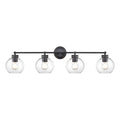 35'' Jonatan Matte Black 4 Light Bath Vanity