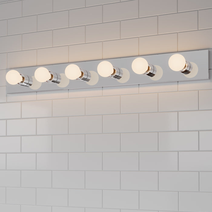 36'' Bellisse Chrome 6 Vanity Light