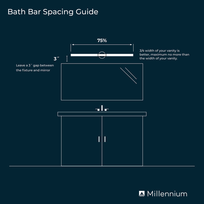 36'' Bellisse Chrome 6 Vanity Light