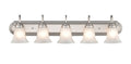 36'' Compana Satin Nickel 5 Light Bath Vanity