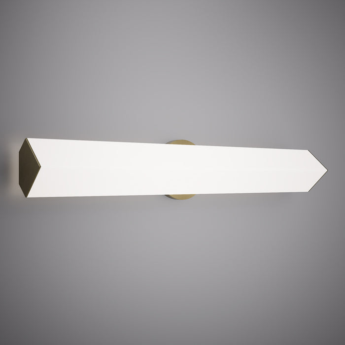 Satin Brass 36" LED Vanity Light  3CCT 2450 Lumens Dimmable