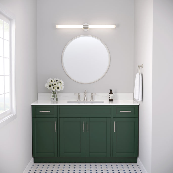 36'' Trumann Brushed Nickel 1 Vanity Light