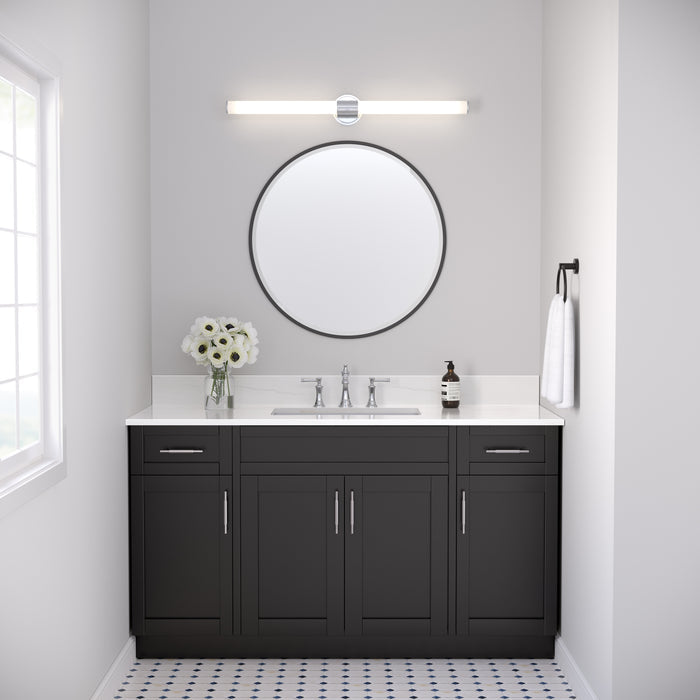 36'' Trumann Polished Chrome 1 Vanity Light