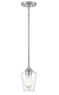 38'' Ashford Brushed Nickel 1 Light Mini Pendant
