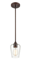 38'' Ashford Rubbed Bronze 1 Light Mini Pendant