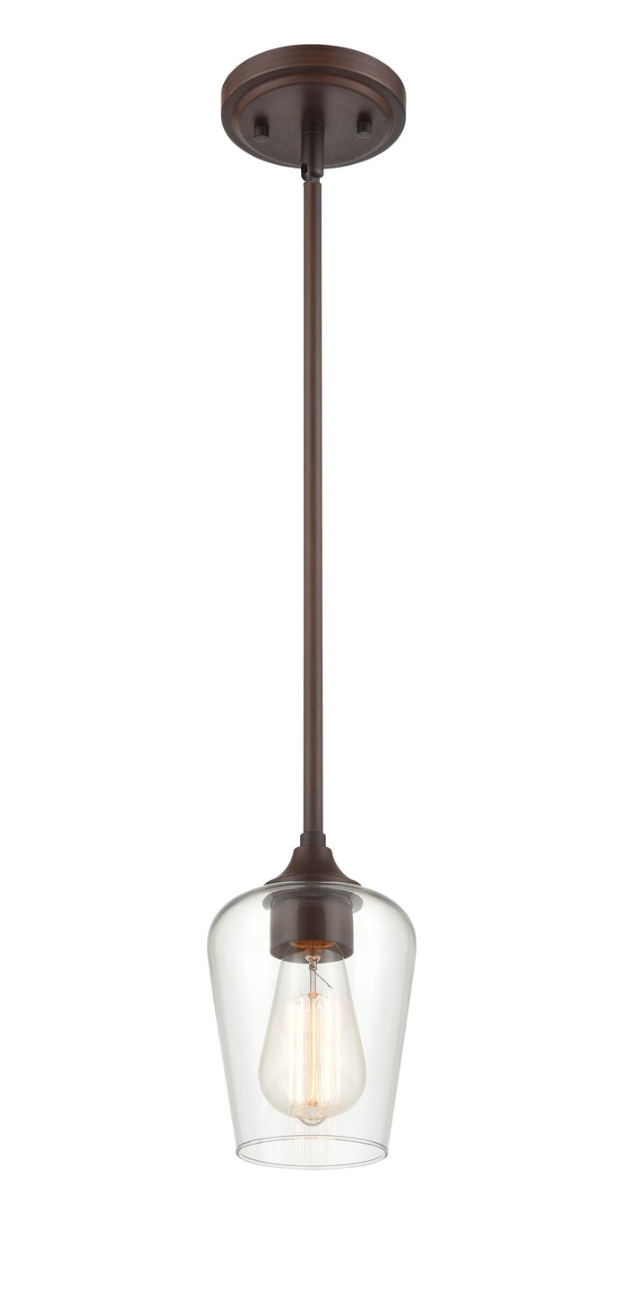 38'' Ashford Rubbed Bronze 1 Light Mini Pendant