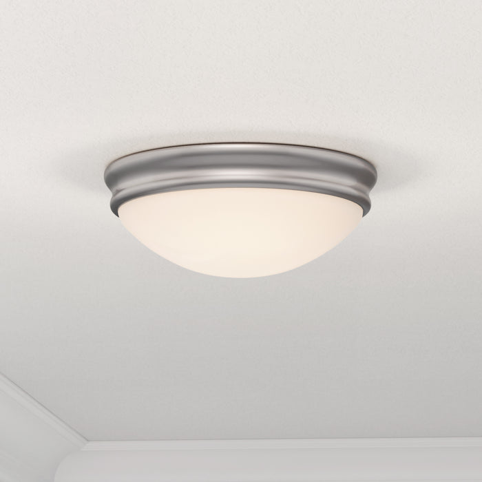 4'' Baumann Brushed Nickel 1 Light Flush Mount